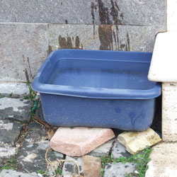 Uno dei punti acqua.